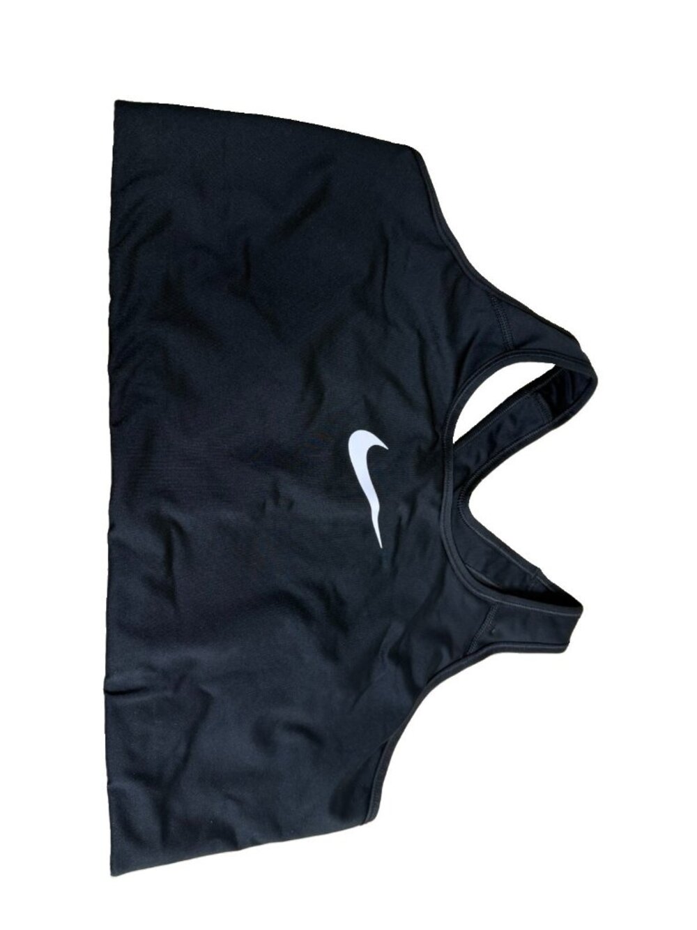 Nike 3X Dri-Fit Black Athletic Sports Bra w/White Swoosh -Worn Once! EUC